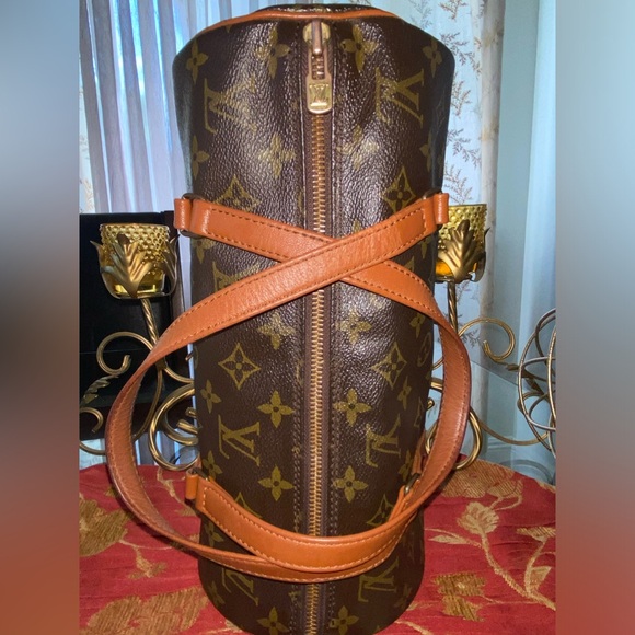 💯AUTHENTIC VINTAGE LOUIS VUITTON BROWN CANVAS MONOGRAM PAPILLON 30 SHOULDER BAG - Picture 5 of 15